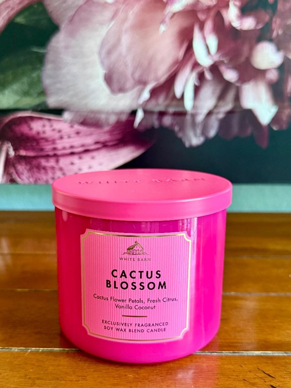 NEW CACTUS BLOSSOM 3-Wick Candle Bath & Body Works